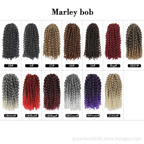 Ombre Crochet Braiding Hair Extensions synthetic crochet braids crochet bomb hair extensions Marly Bob